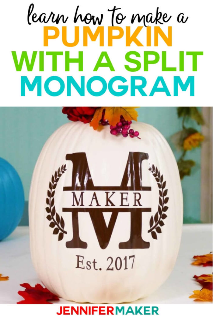 Learn how to make a simple and stylish split monogram in Cricut Design Space the fast and easy way! #cricut #cricutmade #cricutmaker #cricutexplore #svg #svgfile