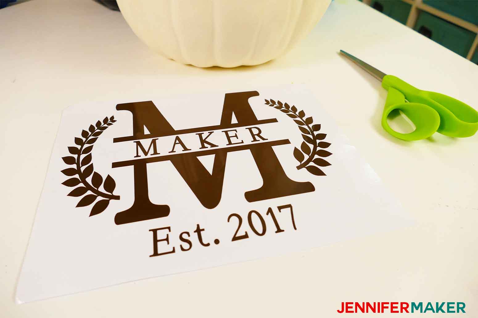 Cricut Split Monogram Tutorial + Free SVG! - Jennifer Maker