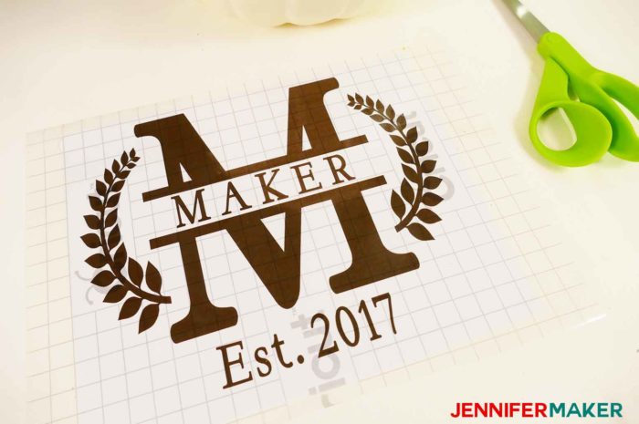 Download Cricut Split Monogram Tutorial Free Svg Jennifer Maker SVG, PNG, EPS, DXF File