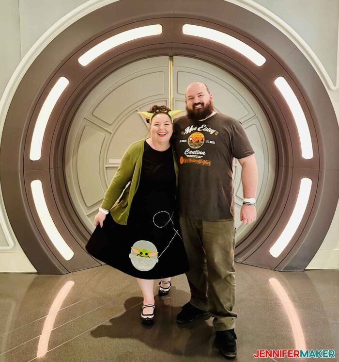 Jennifer Maker and Greg Reese in Star Wars Cosplay disneybound dress