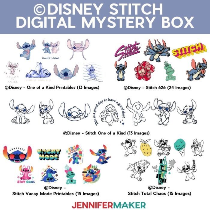 ©Disney "Stitch" Digital Mystery Box Images