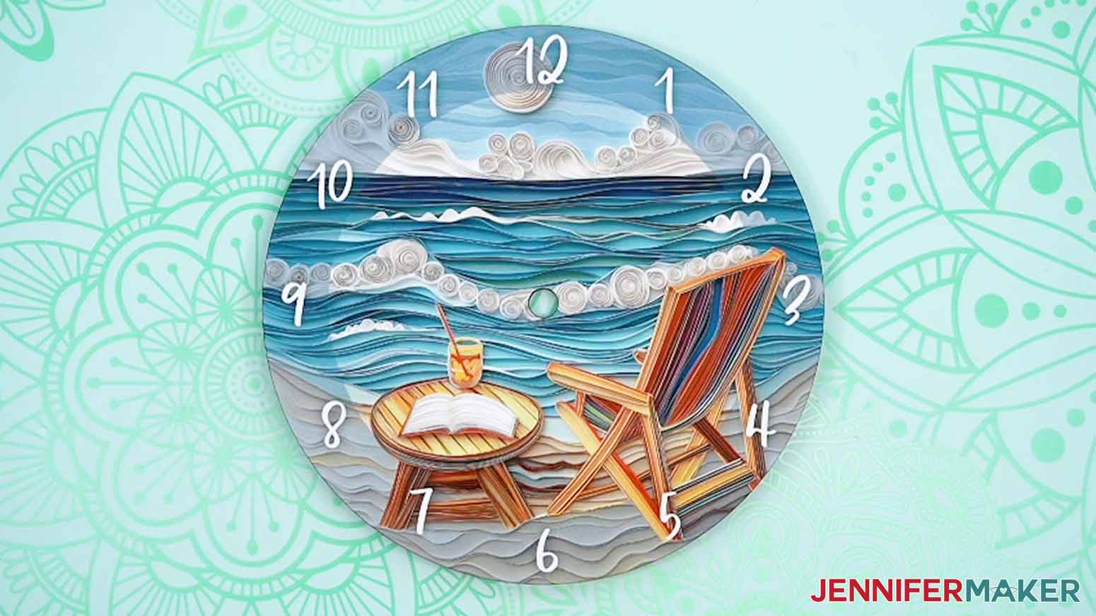 Your image is sublimated onto the clock and ready to be assembled!