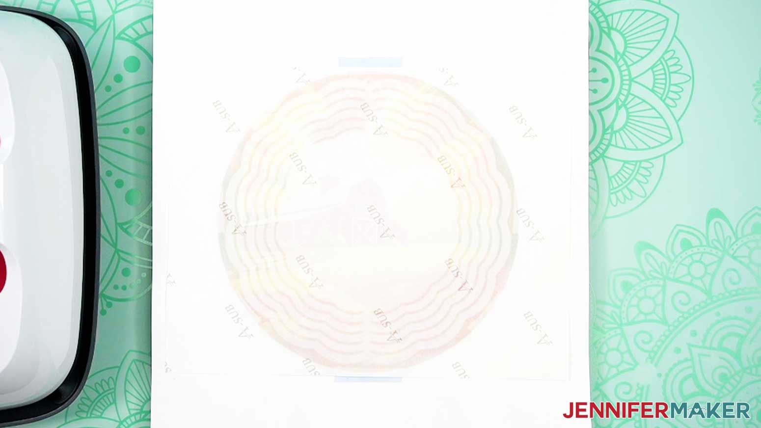 Remove the Easy Press and allow the print and wind spinner to cool.