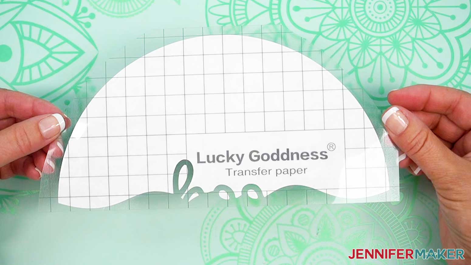Flip over theinfusible ink to verify the design is weeded correctly with all small bits still in tact.