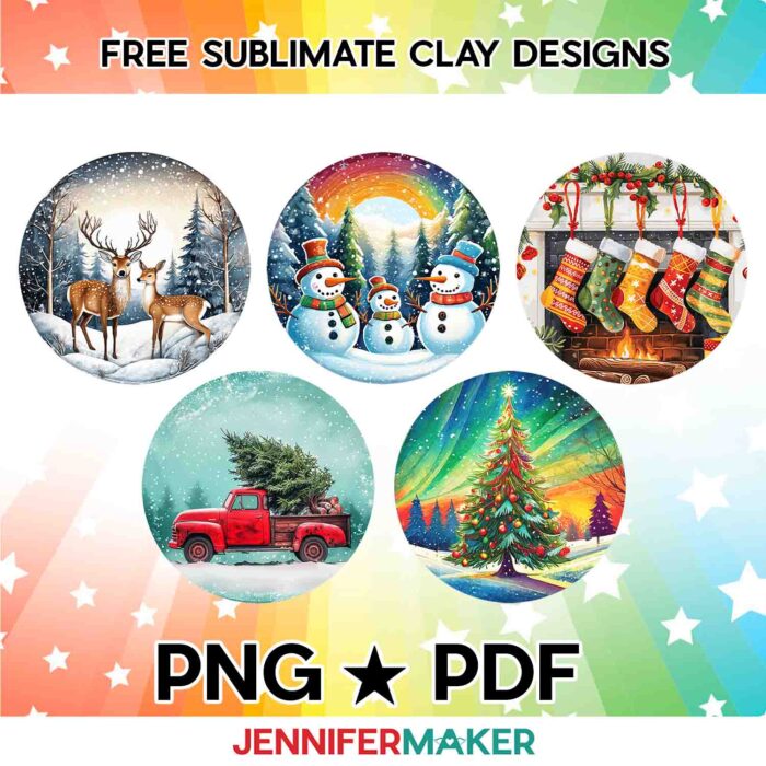 Learn how to Sublimate Clay with free PNG and PDF designs!