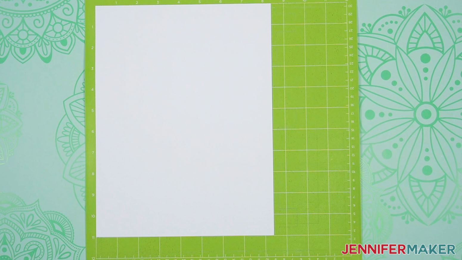 Place the EasySubli sheet shiny side down on a green StandardGrip machine mat.