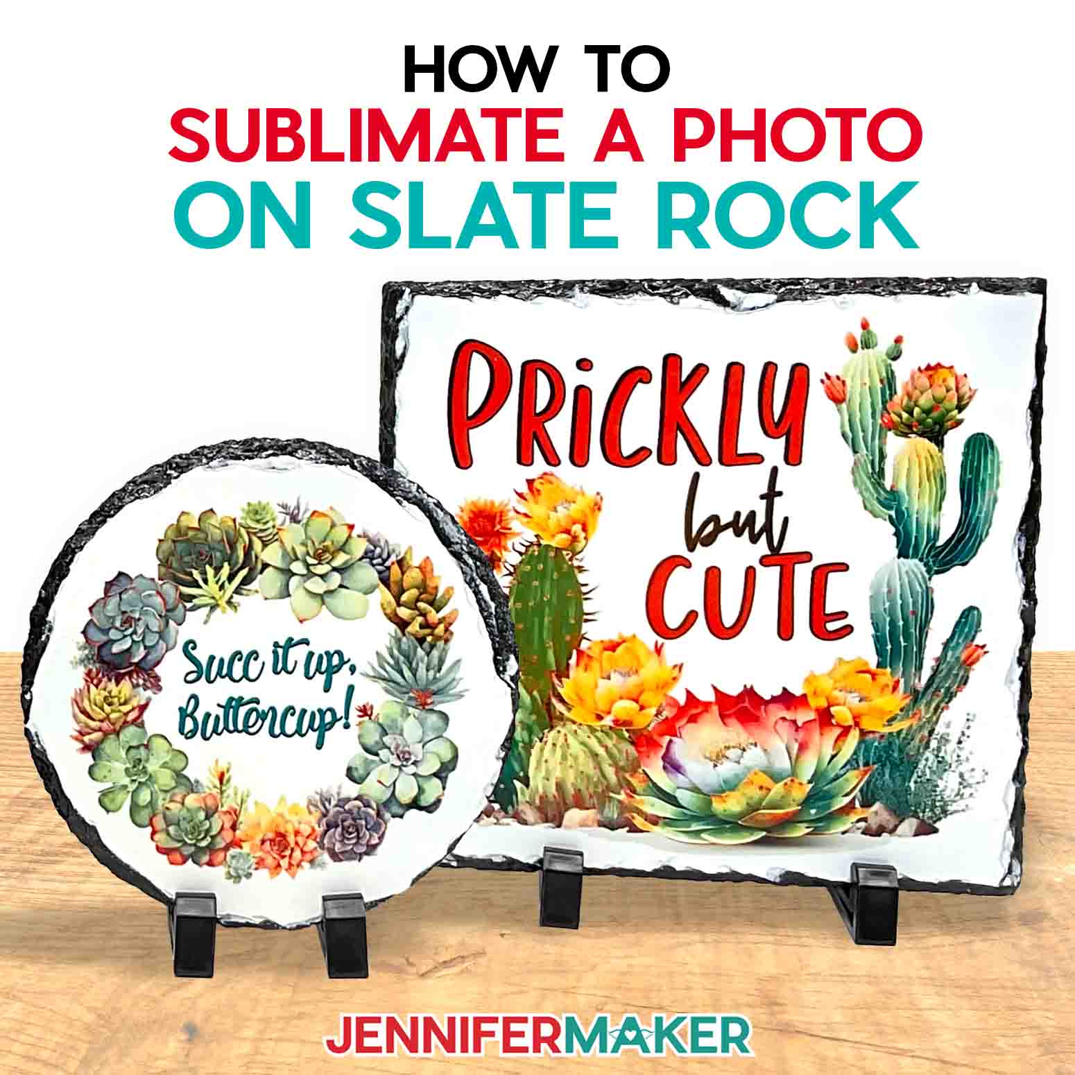 How to Sublimate A Photo On Slate Rock feature image