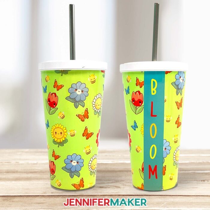 DIY Etched Stainless Steel Tumbler - Made with a Cricut Stencil! - Jennifer  Maker