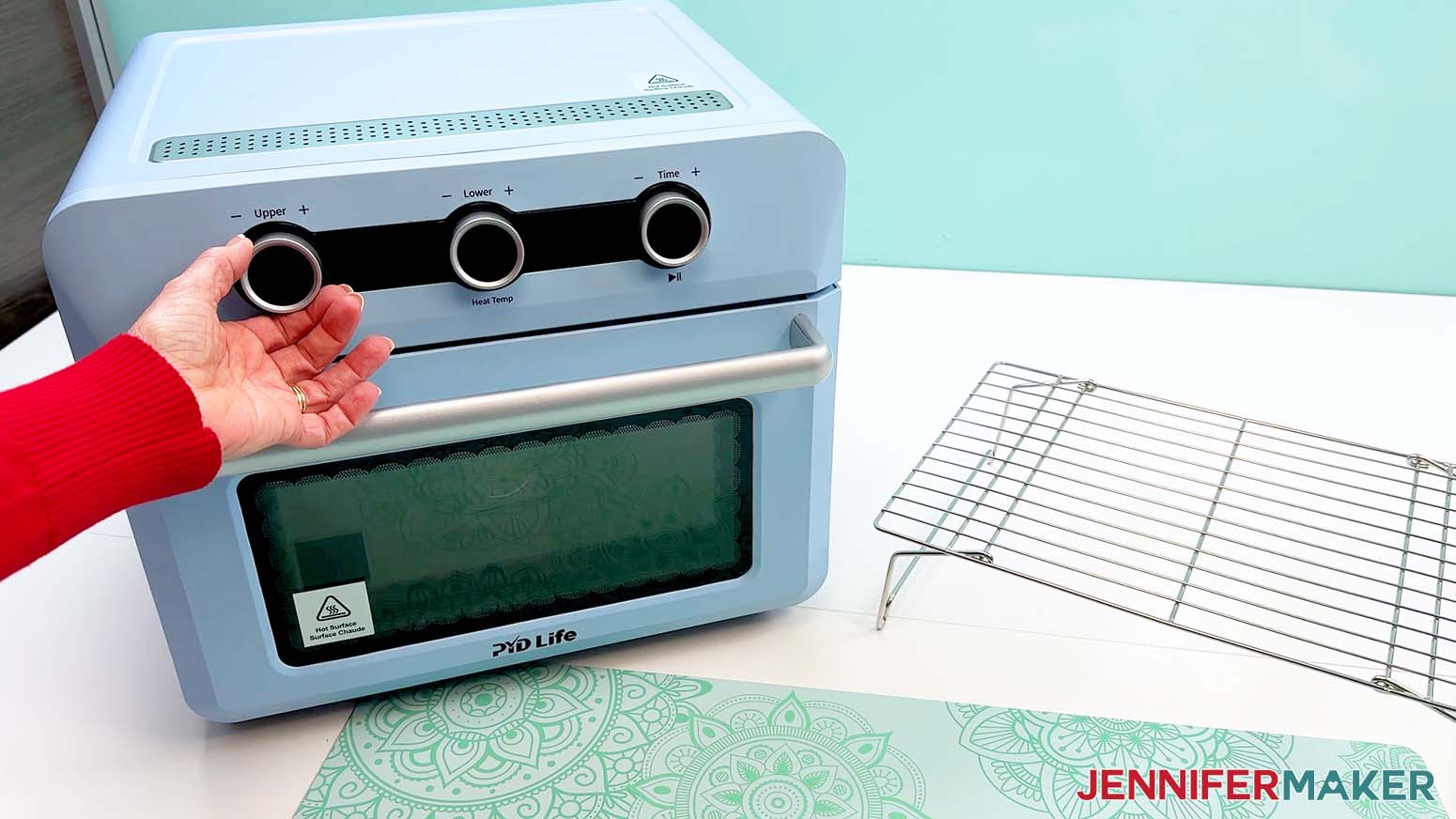 Heat the oven to the correct temperature for the Sublimation Basics blank being used.