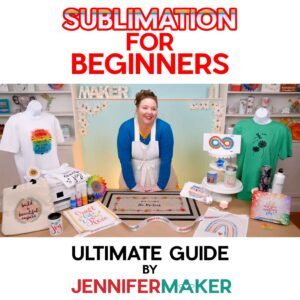 Sublimation for beginners with JenniferMaker and items she has sublimation with her dye sublimation printers