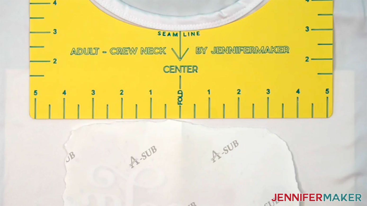 Place the center of the Sublimation Shirt Ideas design on the center line of the shirt.