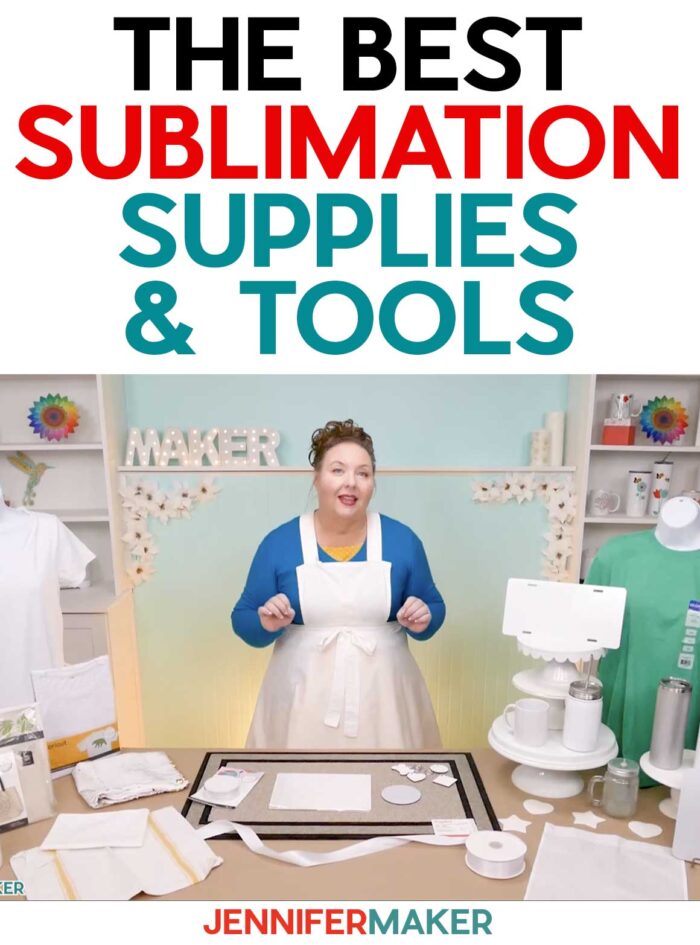 Recommended Sublimation Supplies and Tools recommended by JenniferMaker
