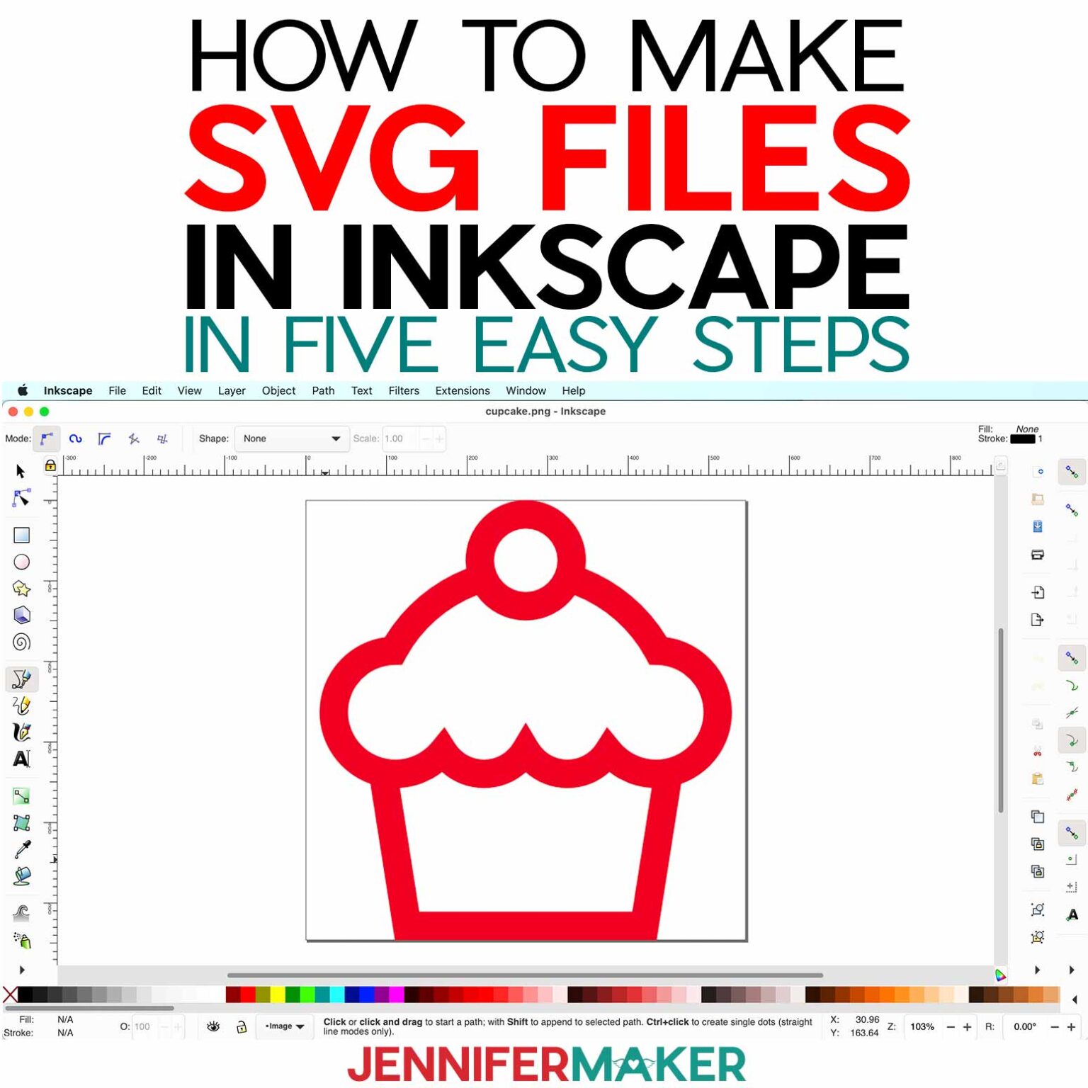 How To Make An Svg File In Inkscape In Five Easy Steps Jennifer Maker 5090