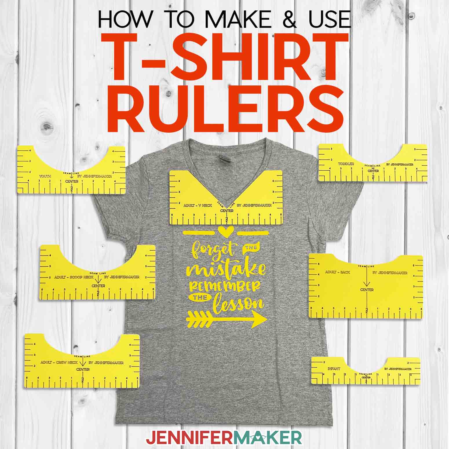 Tegenhanger Alice Baars T-Shirt Ruler Guide - How to Get Perfect Placement! - Jennifer Maker