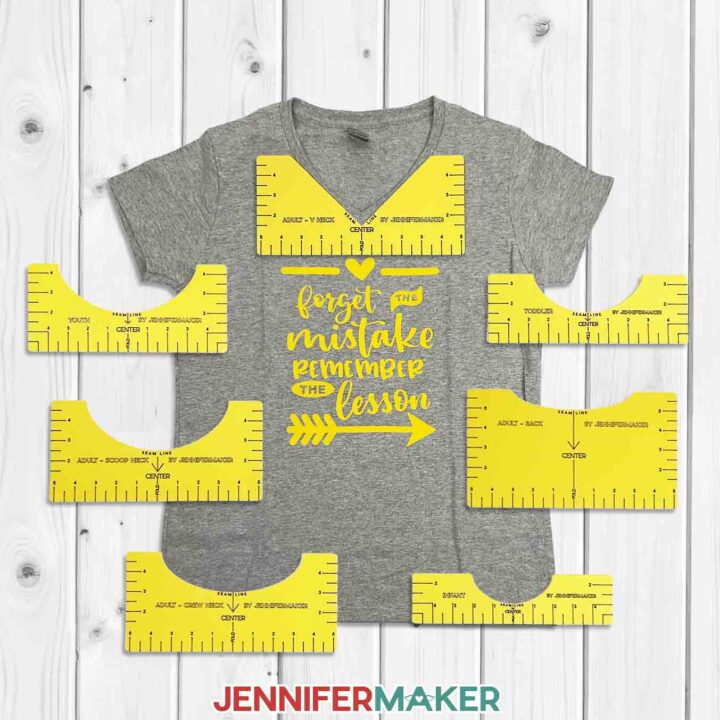 T-Shirt Ruler Guide - How to Get Perfect Placement! - Jennifer Maker