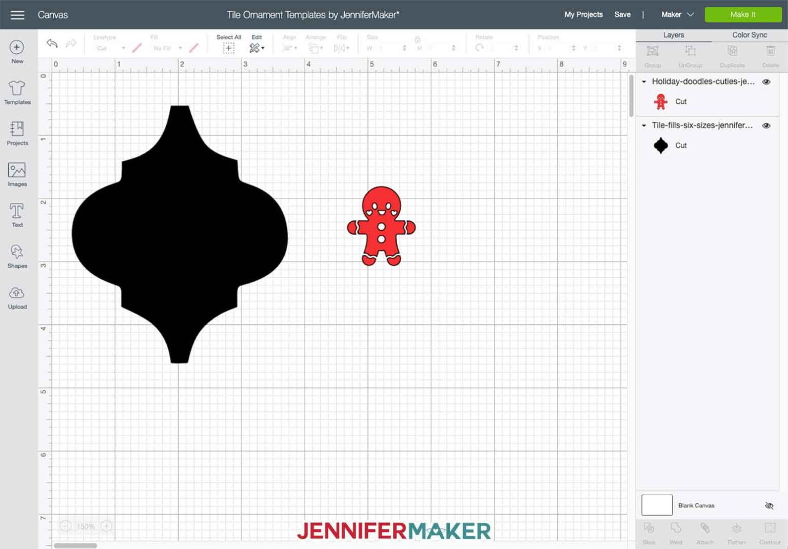 DIY Personalized Tile Ornaments — Templates & Designs! Jennifer Maker