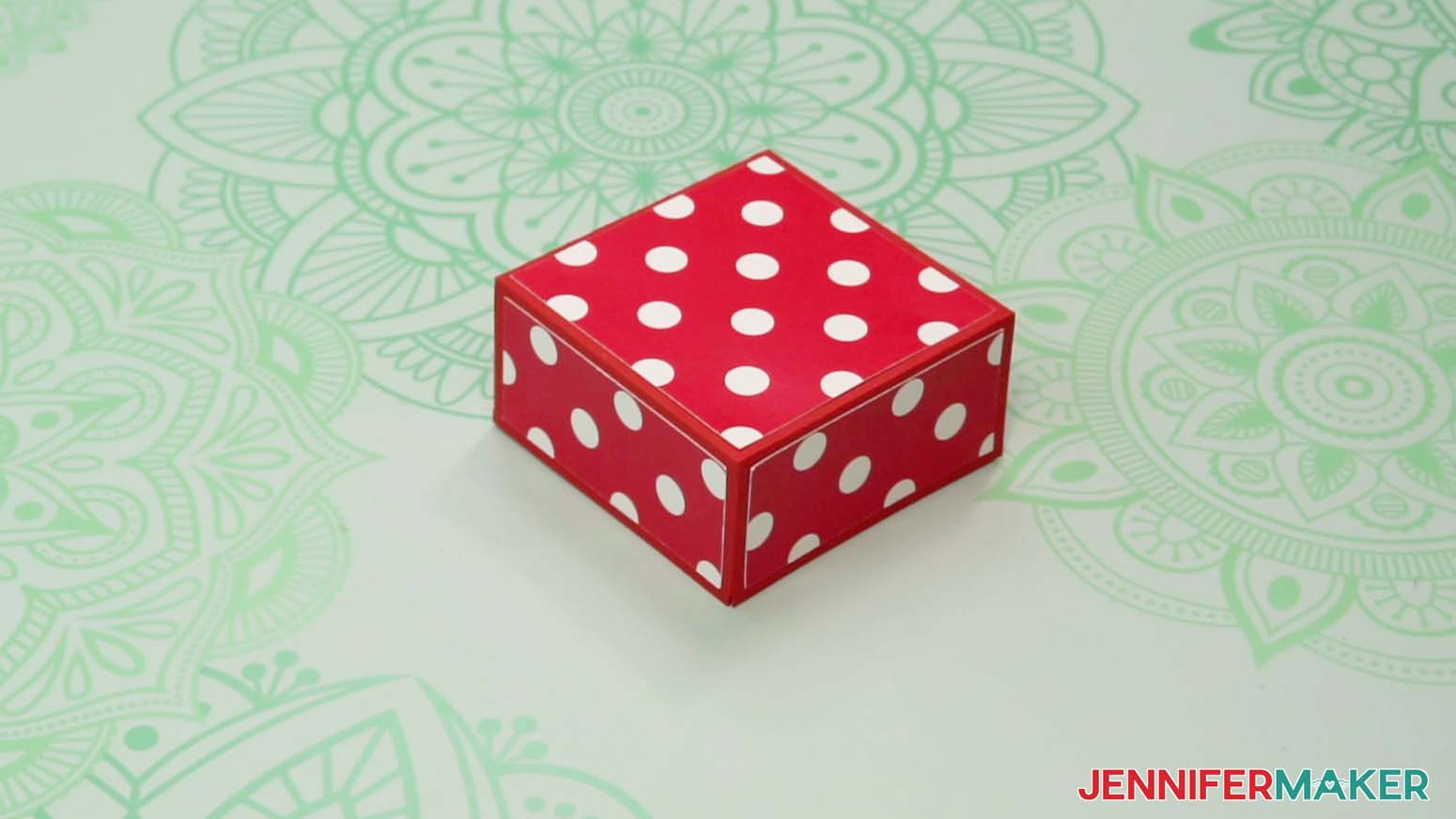 The tower gift box lid is completed and ready to slide onto the top of the tower.