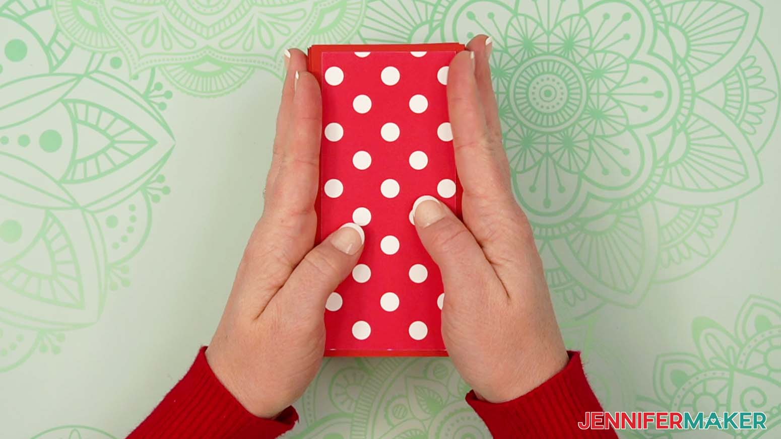 Fold the tower gift box to close the drawers inside.