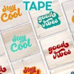 How to use transfer tape! Wooden plaques with "good vibes" and "stay cool" decals in a variety of colors. Learn how to use transfer tape with vinyl projects with JenniferMaker's new tutorial!