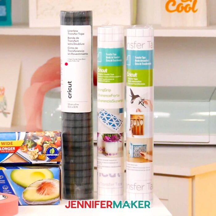 How to Use Transfer Tape with Cricut Vinyl Decals - Jennifer Maker