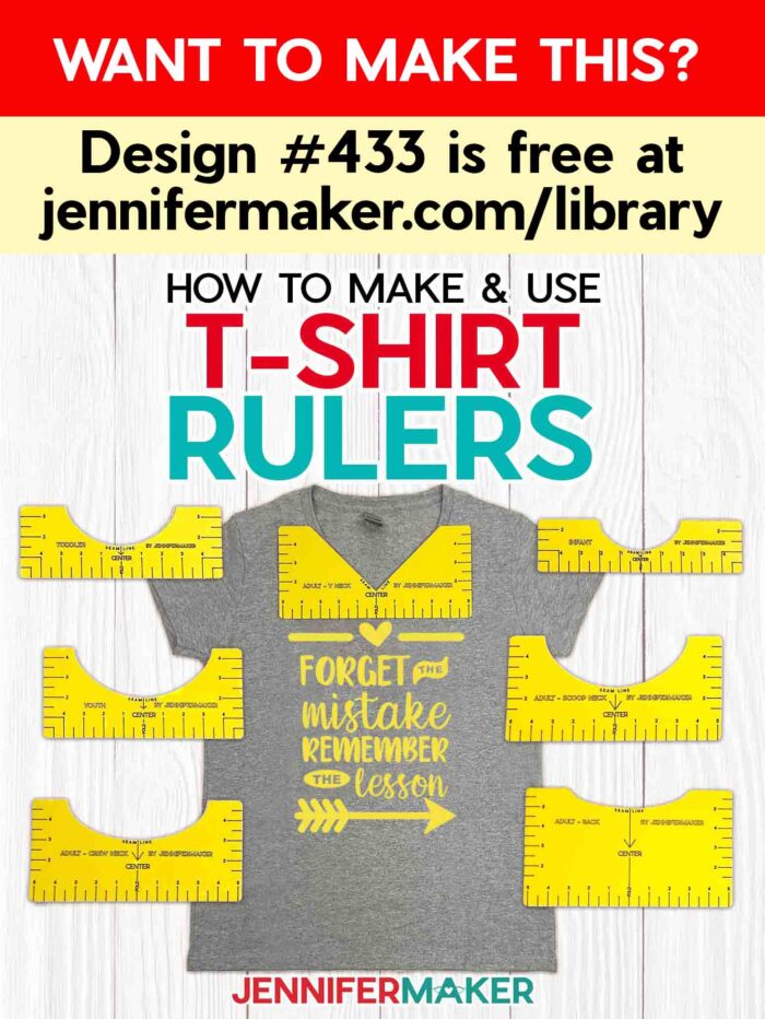  WLLHYF T-Shirt Ruler Guide 7 Pack Tshirt Vinyl