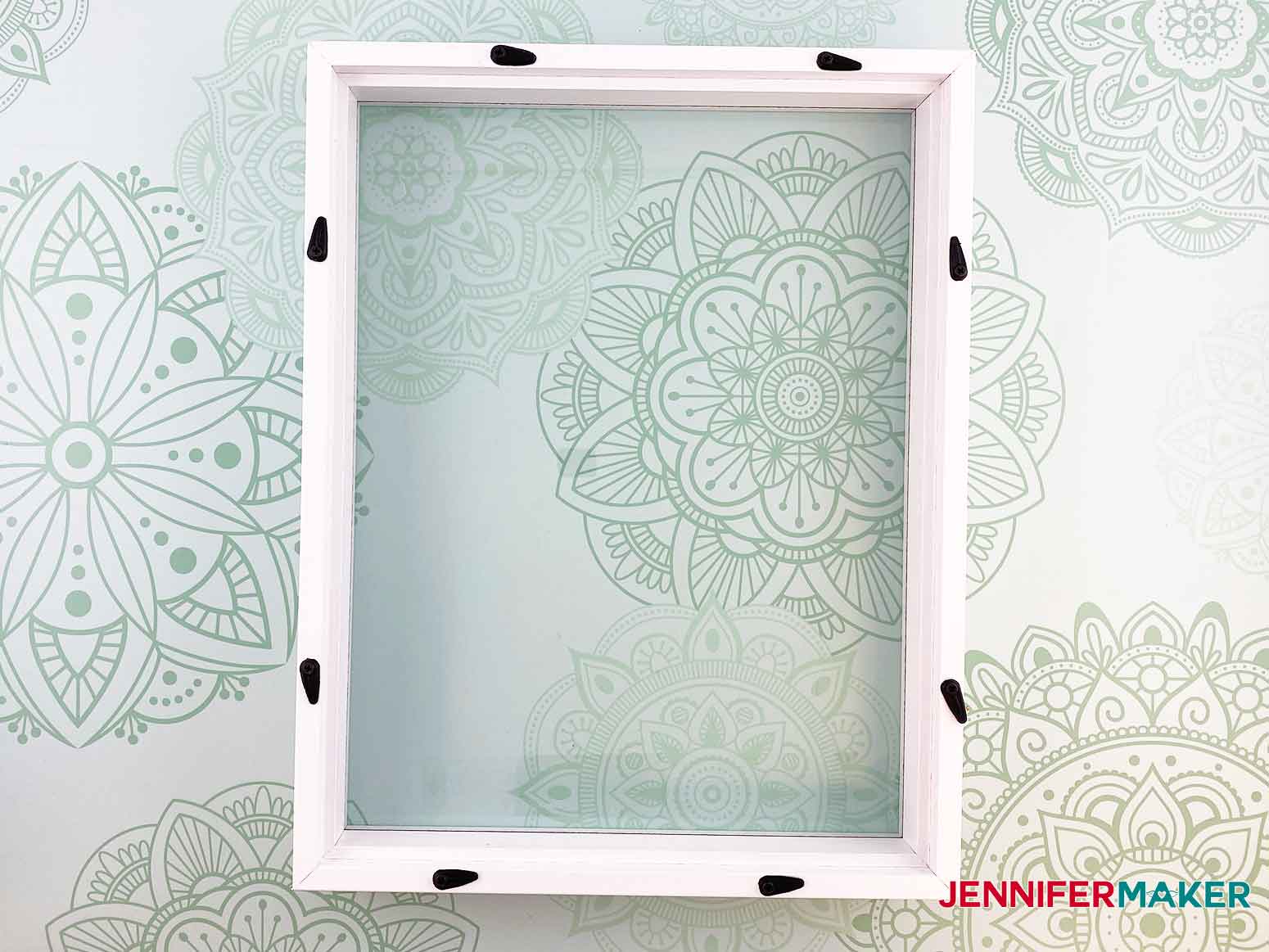 Clean the glass of your frame for the personalized unicorn frame