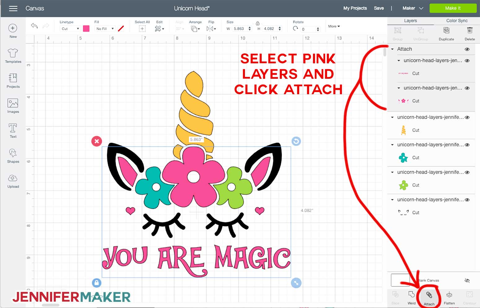 Download Magic Unicorn Head Svg Flowers Hearts Free Jennifer Maker