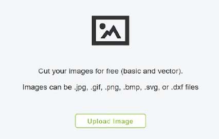 The Upload Image button in Cricut Design Space for Uploading Images