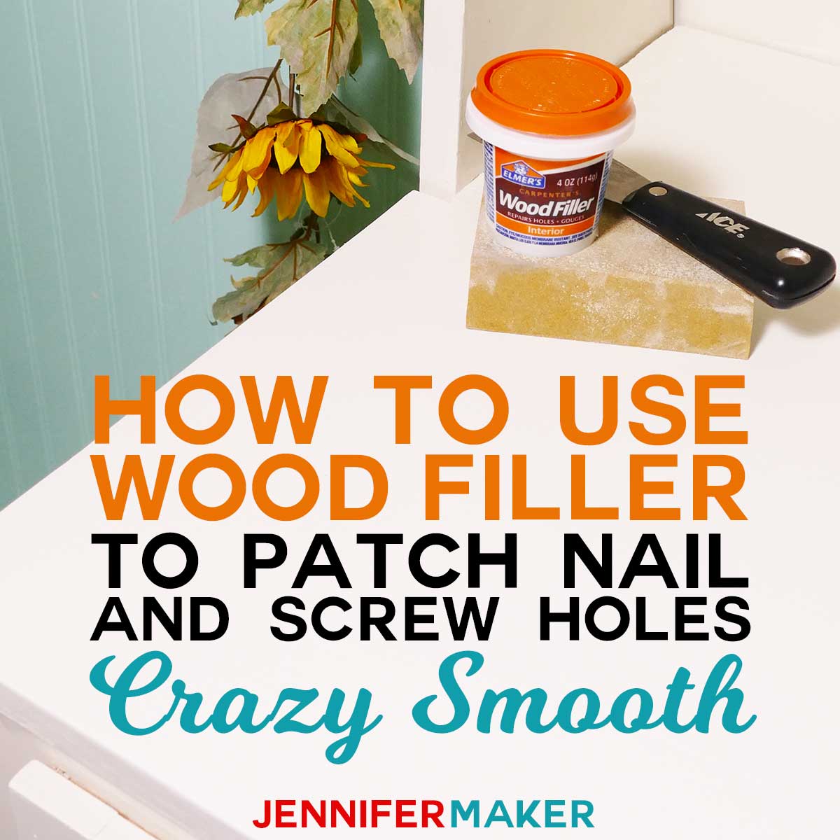 How to Use Wood Filler to Patch Nail & Screw Holes