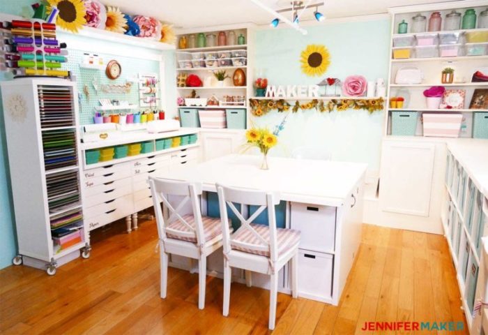 The Best IKEA Craft Room Tables and Desks Ideas - Jennifer Maker