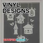 Free vinyl patterns and projects for Makers and Crafters! | Patterns, printables, SVG cut files, and more! | Free Resource Library at JenniferMaker.com