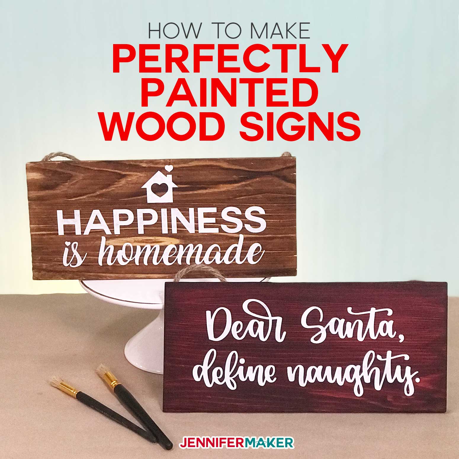 How to Make Wood Signs with a Cricut - Craft Tutorial