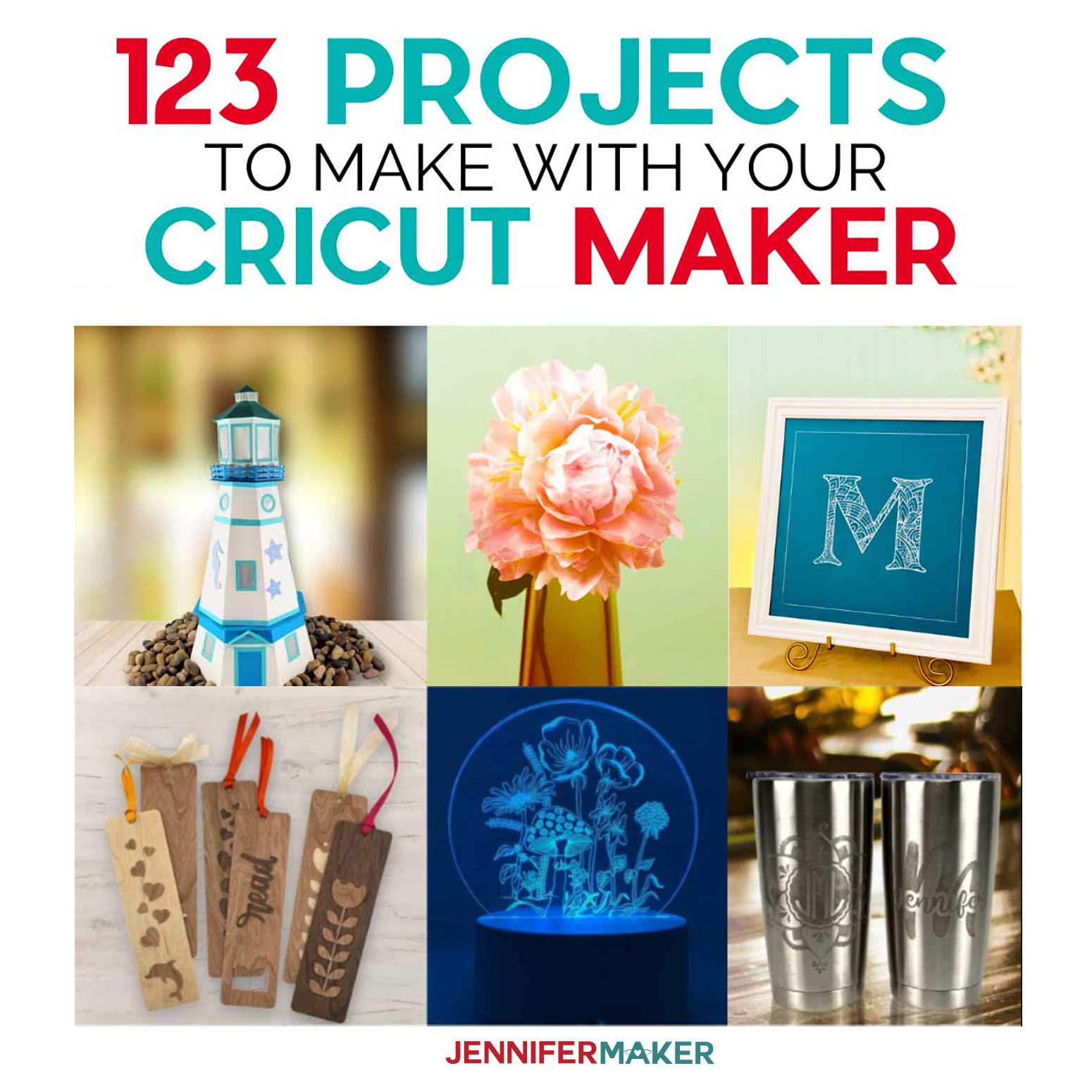 Variety of projects you can make with a Cricut Maker