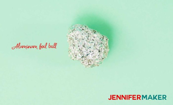 An aluminum foil ball is what Cricut accessories you need to get started!