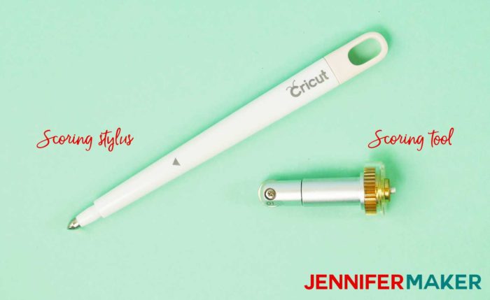 Scoring stylus and scoring tool are what Cricut accessories you need to get started!