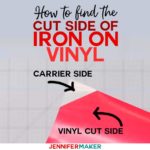 Which side of iron on vinyl do you cut - find out with these tips and tricks!