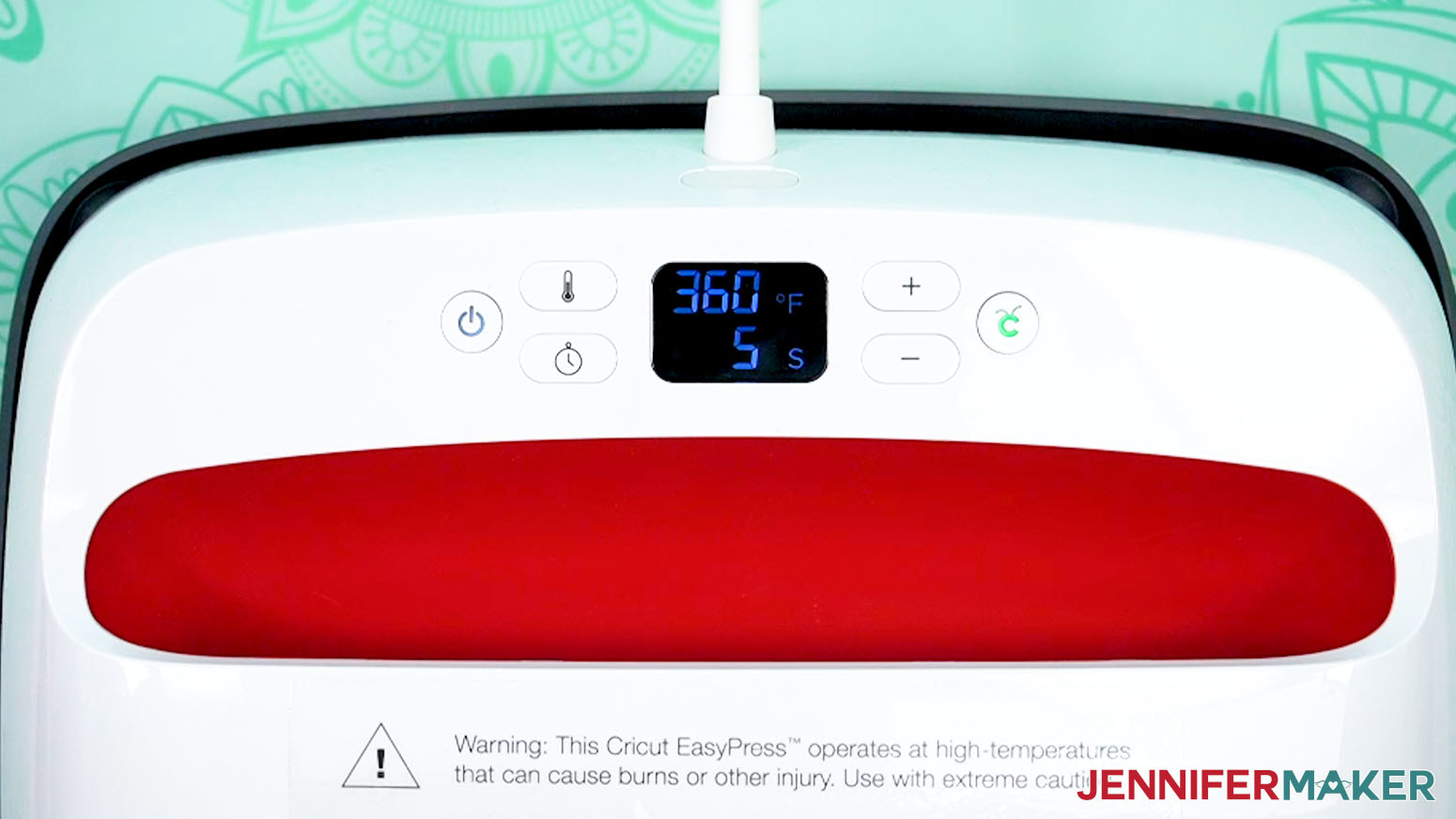 Set the Easy Press to the proper time and temperature for the sublimation garden stake.