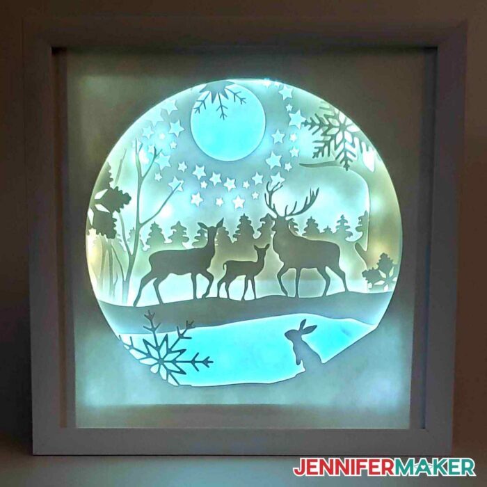 Winter Shadow Boxes: Cozy Up with Lights and Photos! - Jennifer Maker