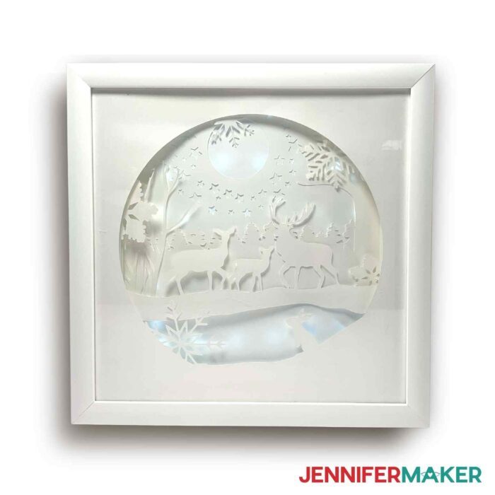 Winter Shadow Boxes: Cozy Up with Lights and Photos! - Jennifer Maker